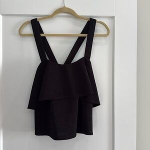 MADEWELL Texture & Thread Tiered Tank Criss Cross Straps Pins​​​​​​​​​​